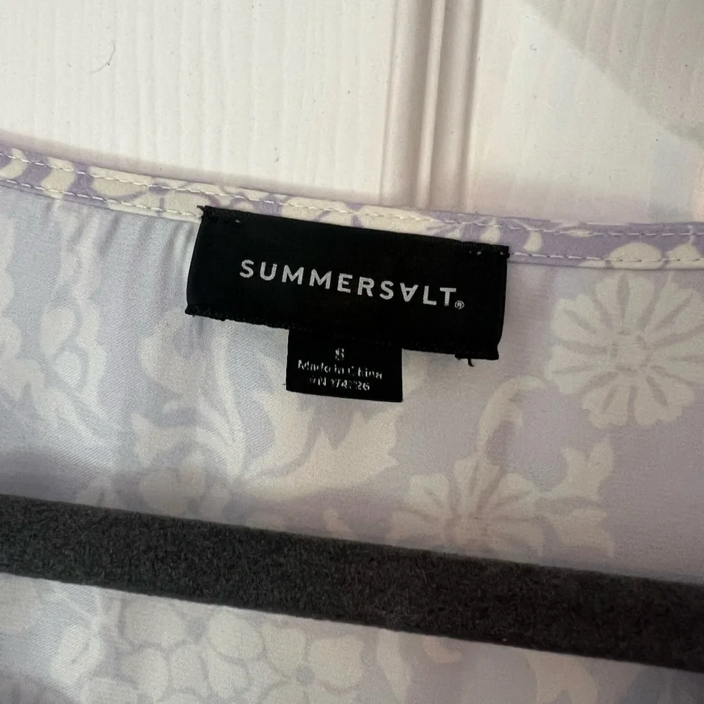 Summersalt Lavender Floral Long Sleeve Dress - Picture 4 of 4